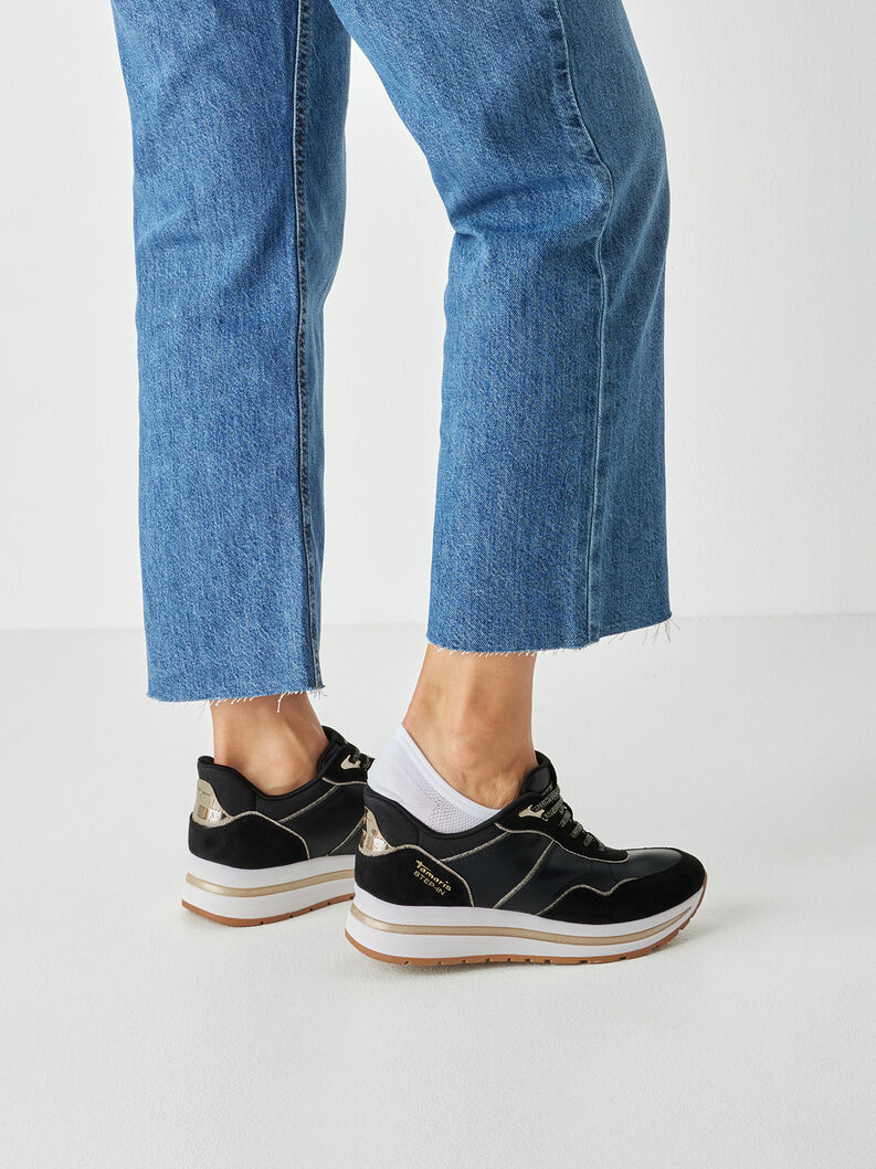 Sneaker - schwarz, BLACK, hi-res