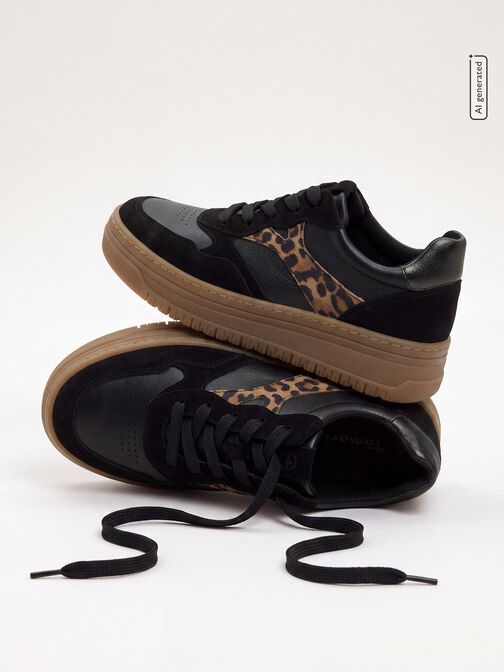 Sneaker, BLACK/LEOPARD, hi-res