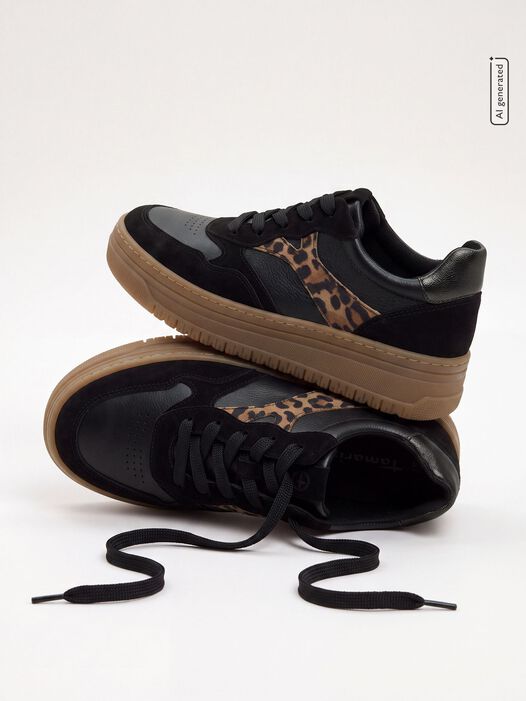 Sneaker, BLACK/LEOPARD, hi-res