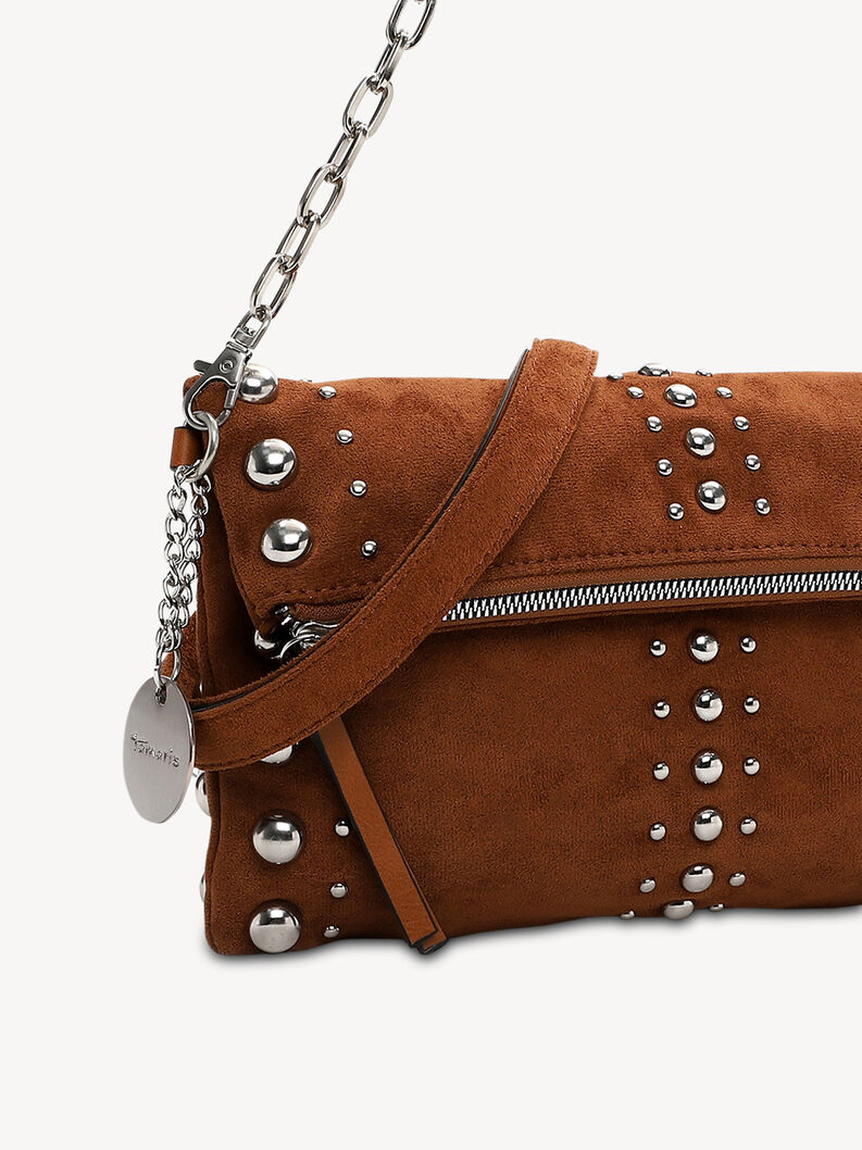 Skuldertaske - brun, COGNAC, hi-res