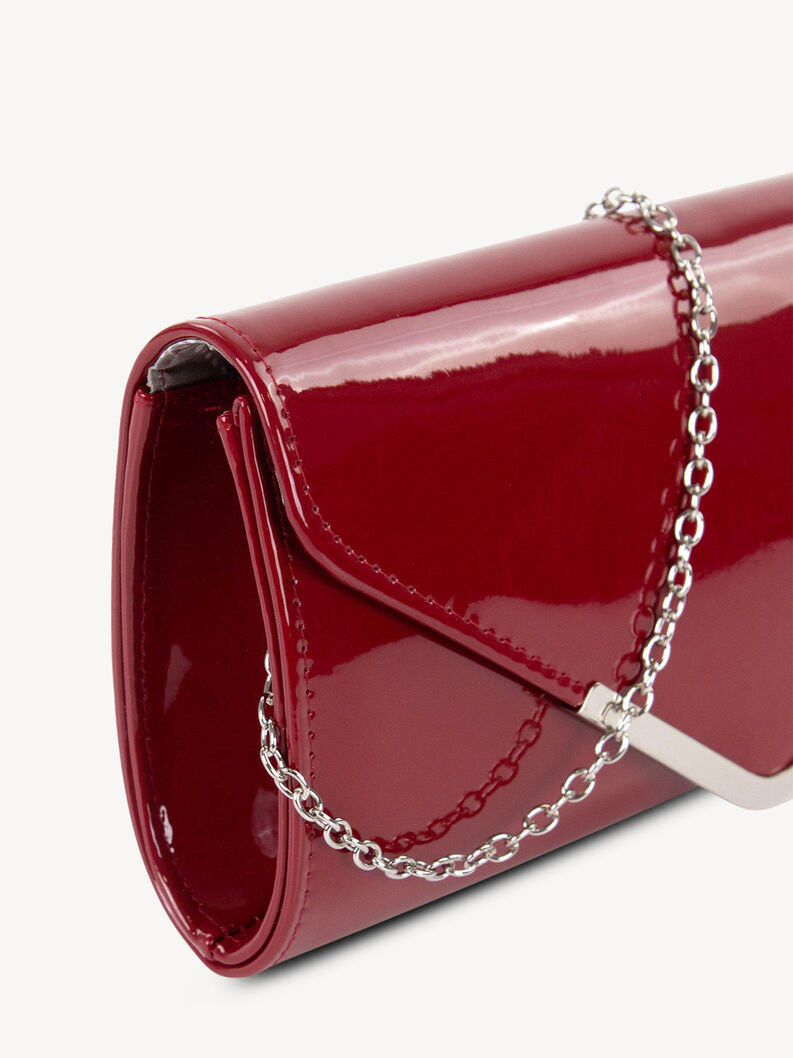 Borsetta senza manici - rosso, wine-Lack, hi-res