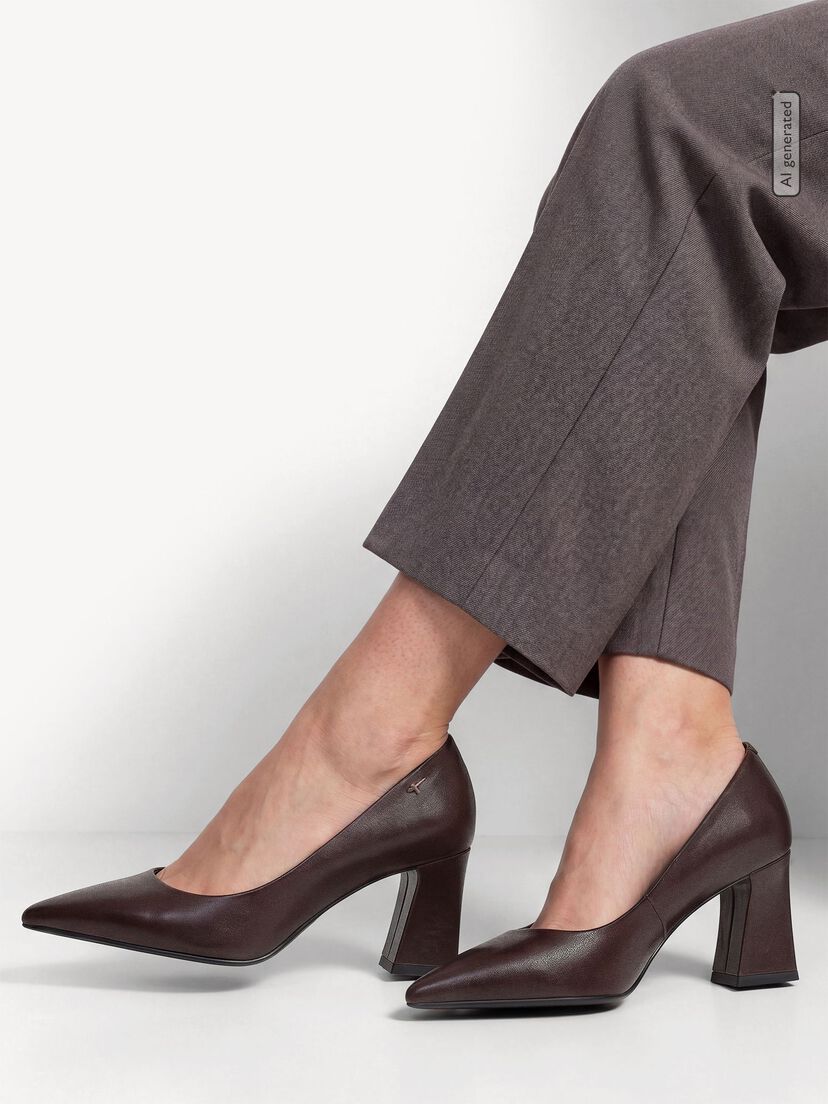 Pumps, MAHOGANY LEA., hi-res