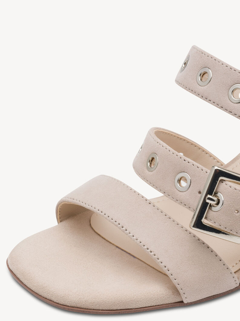 Mule en cuir - beige, TAUPE, hi-res
