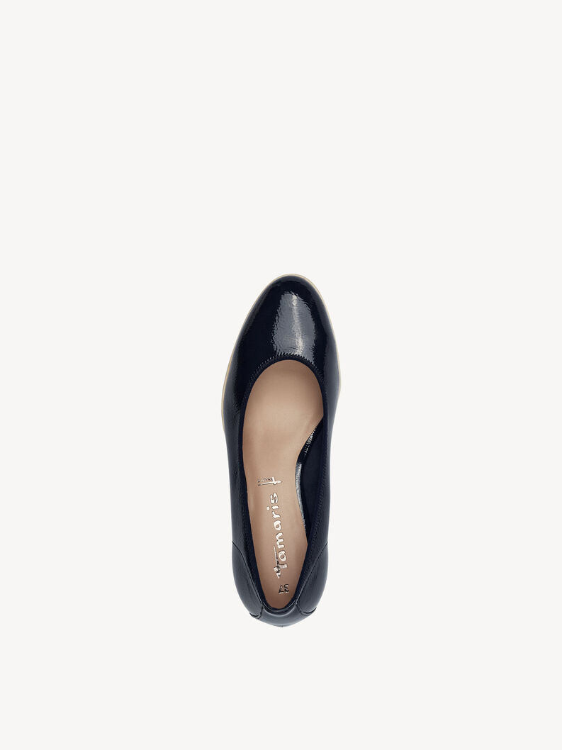 Kilepumps - blå, NAVY, hi-res