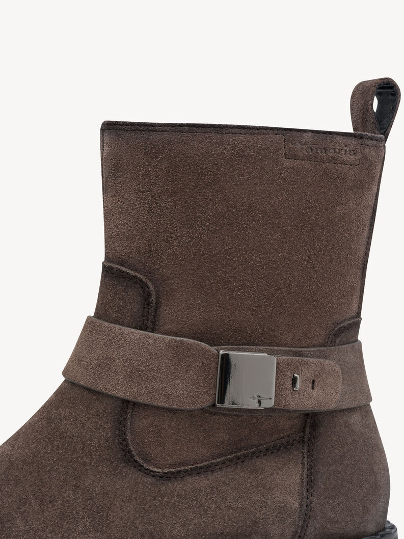 Leather Bootie - brown, CIGAR, hi-res