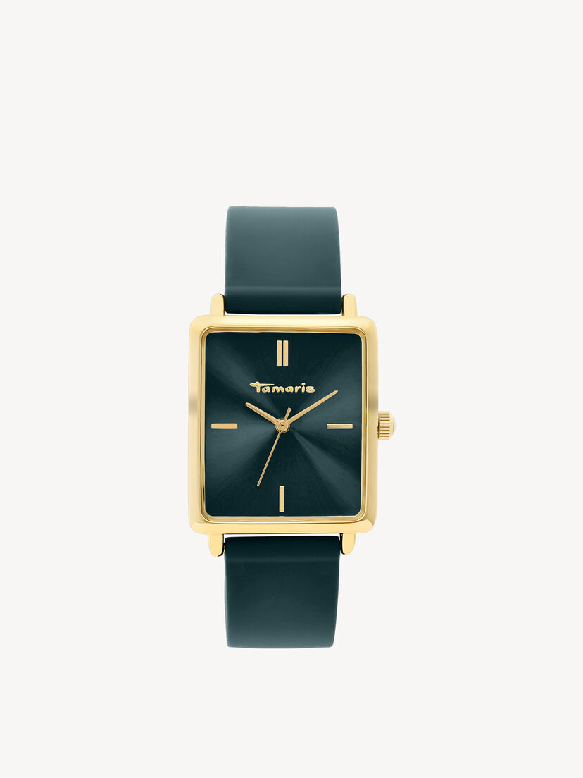 Horloge, gold-sunray  green, hi-res