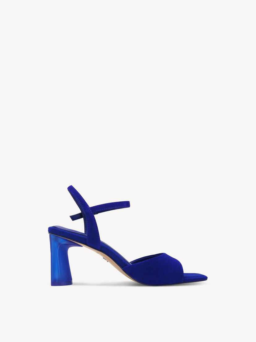 Leren Sandaaltje - blauw, ROYAL BLUE, hi-res
