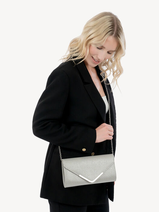 Clutch, silver metallic, hi-res