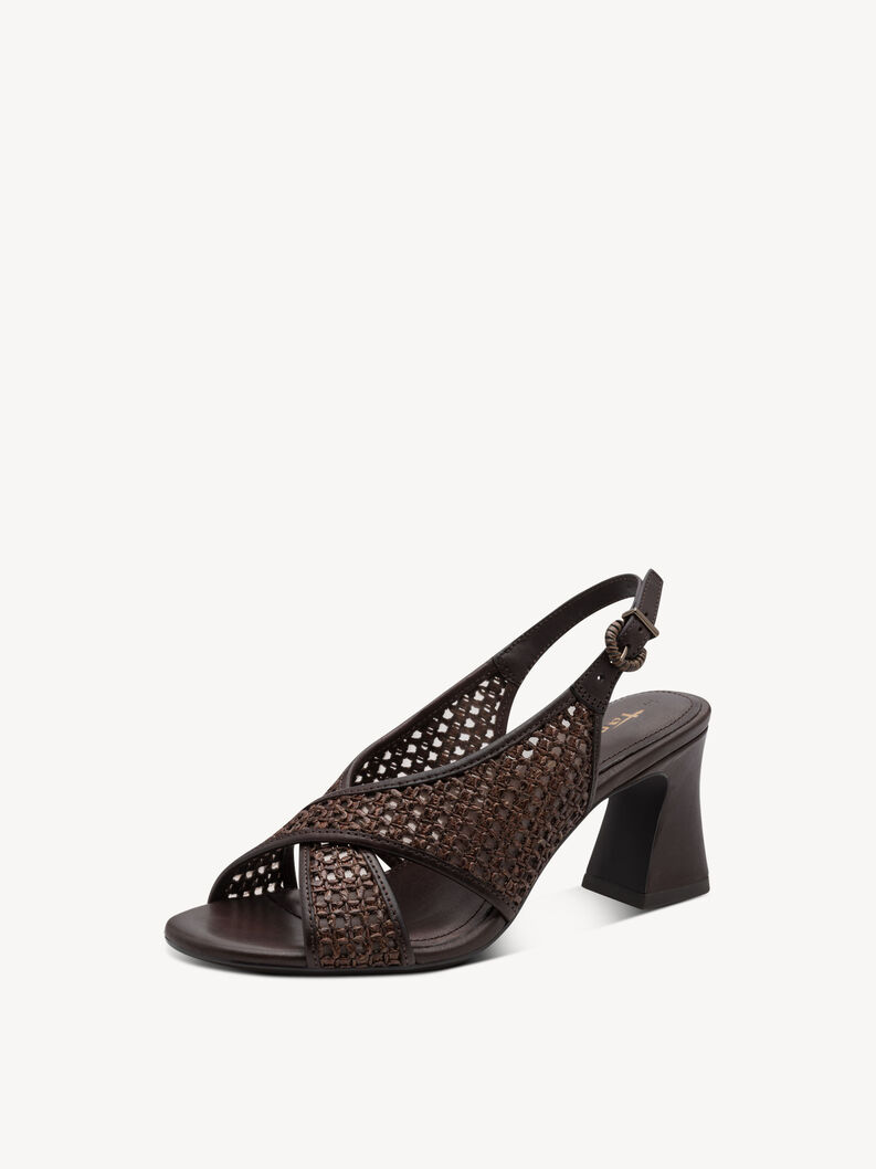 Heeled sandal - brown, 304, hi-res