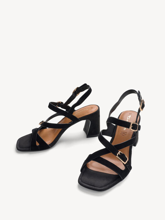 Sandaaltje, BLACK SUEDE, hi-res