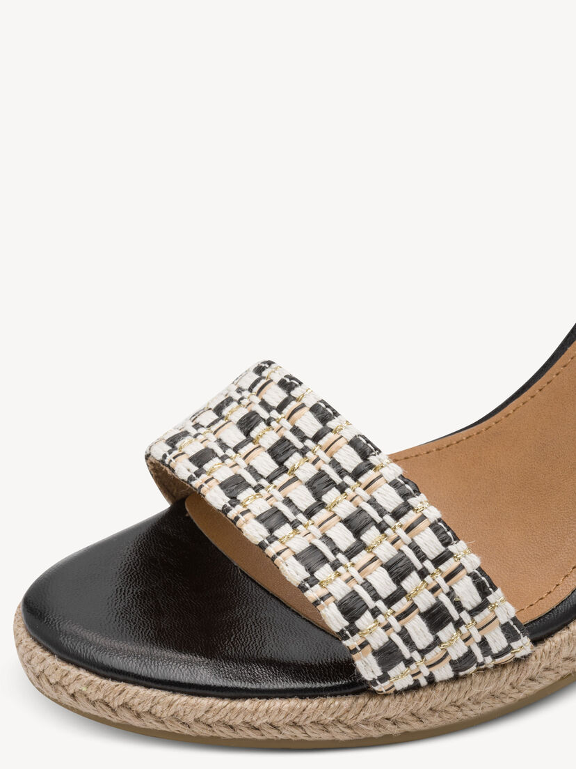 Sandaaltje - zwart, BLACK COMB, hi-res