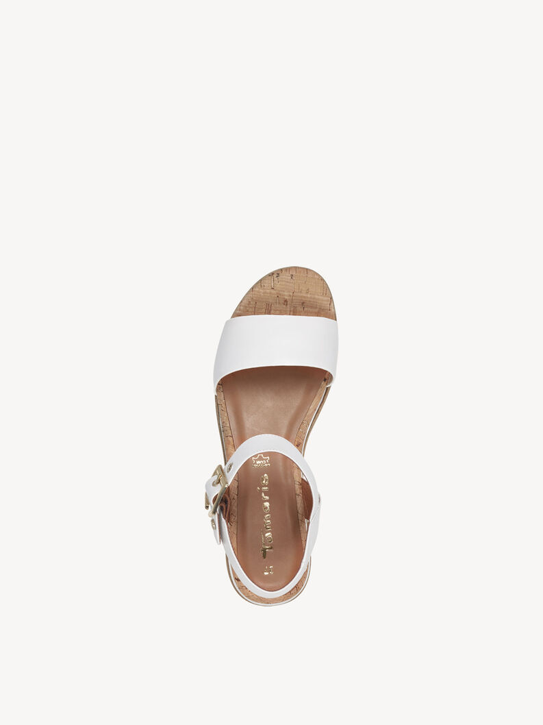 Heeled sandal, WHITE, hi-res