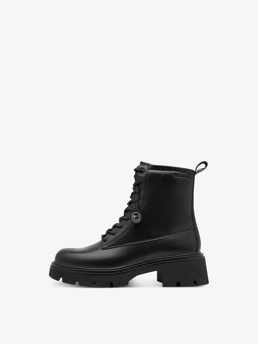 Enkellaarsje - zwart, BLACK, hi-res