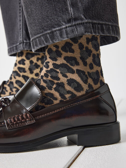 Chaussettes, lot de 1, or, hi-res