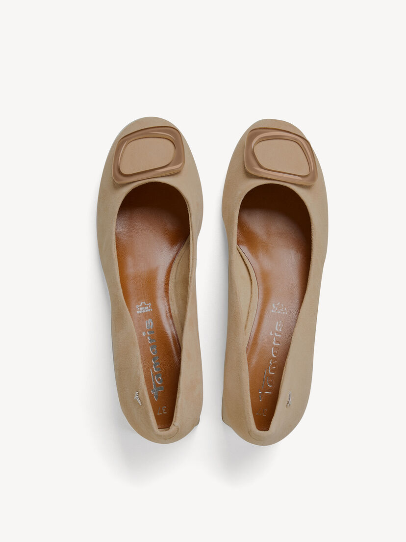 Leren Pumps - bruin, TAN, hi-res