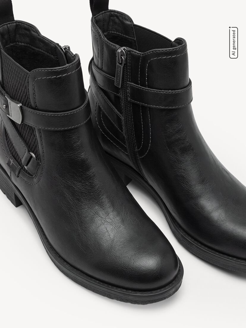 Chelseaboot - zwart, BLACK, hi-res