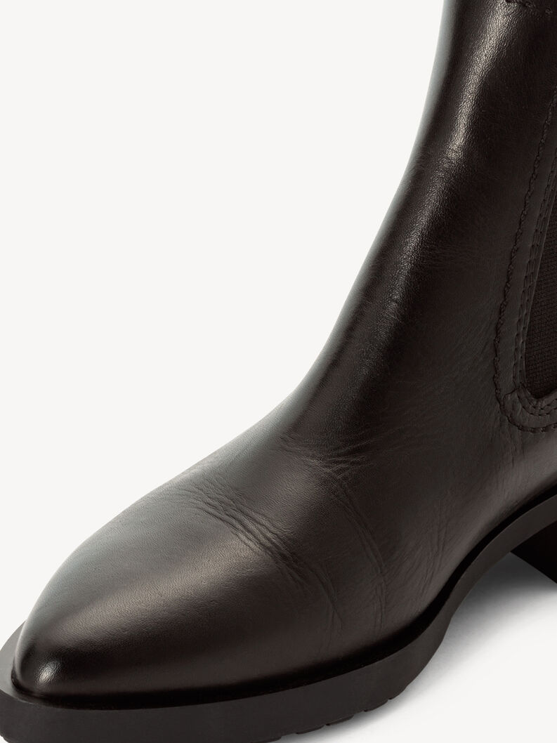 Leder Chelsea Boot - schwarz, BLACK LEATHER, hi-res