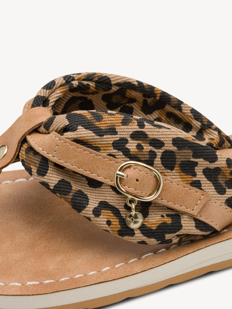 Zehentrenner - braun, LEOPARD, hi-res