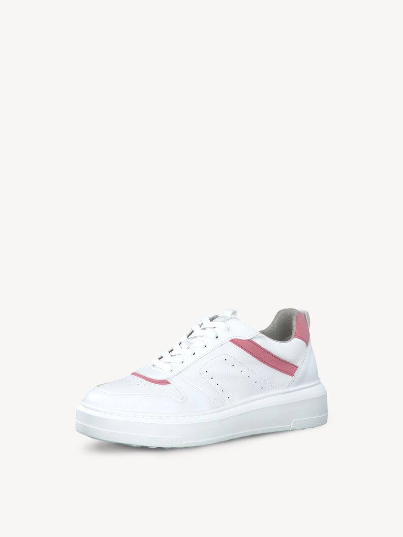 Sneaker - hvid, WHT/RASPBERRY, hi-res