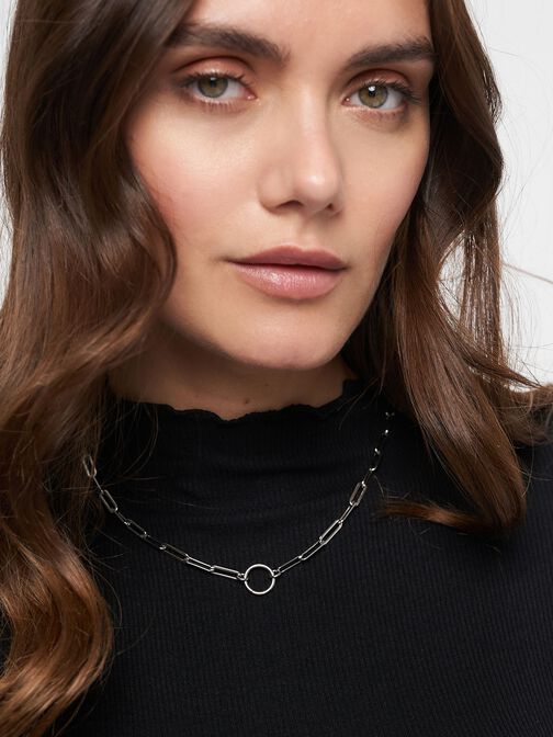 Halskette, silber, hi-res