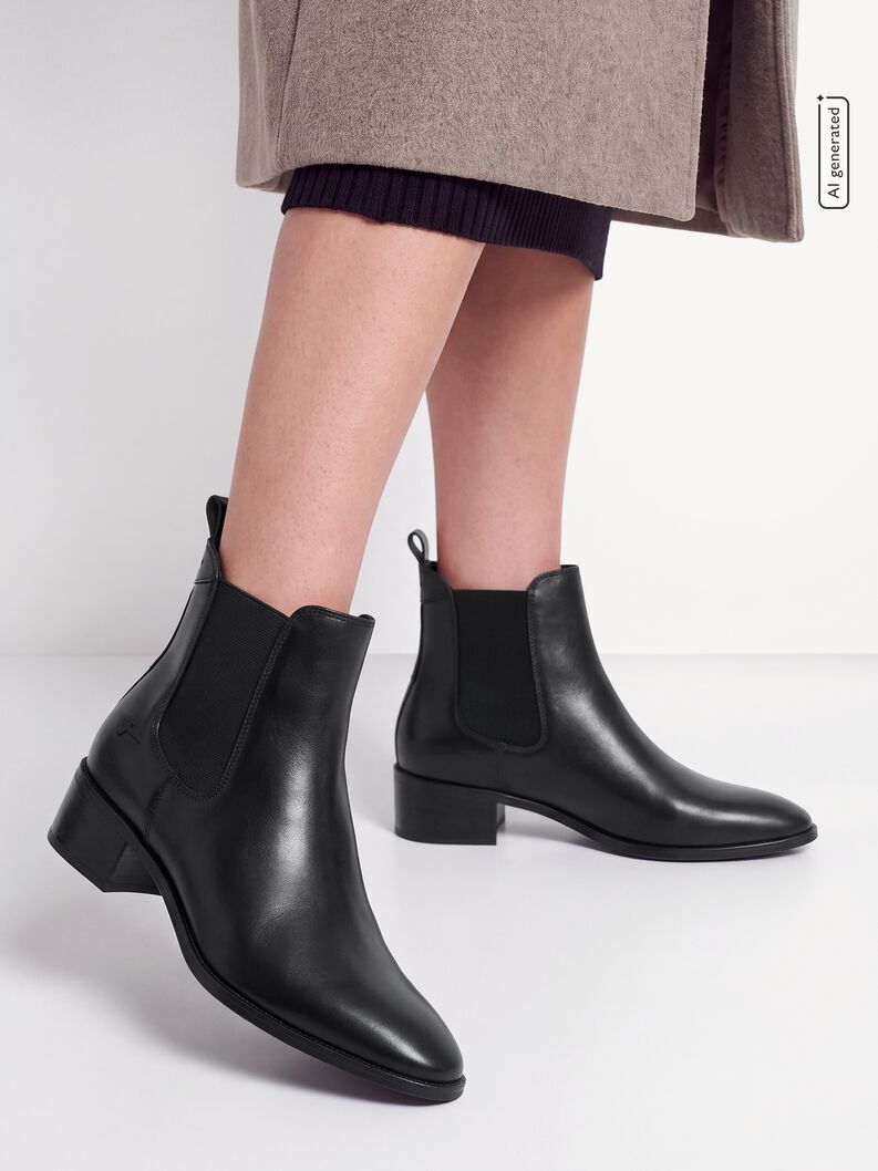 Stivaletti Chelsea - nero, BLACK, hi-res