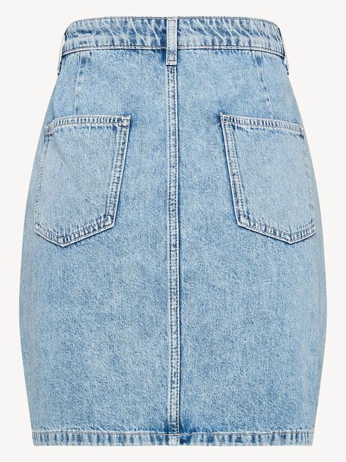 Denim skirt, Light Blue Denim, hi-res
