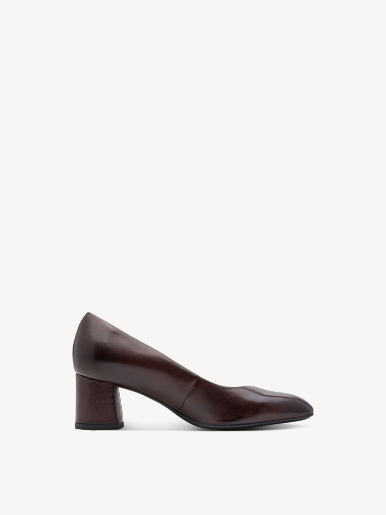Lederpumps - braun, MAHOGANY LEA., hi-res