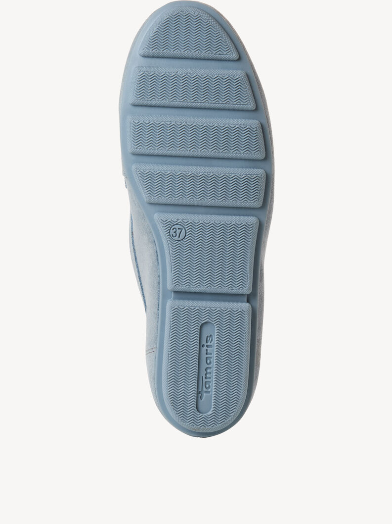 Lederslipper - blau, LIGHT BLUE UNI, hi-res