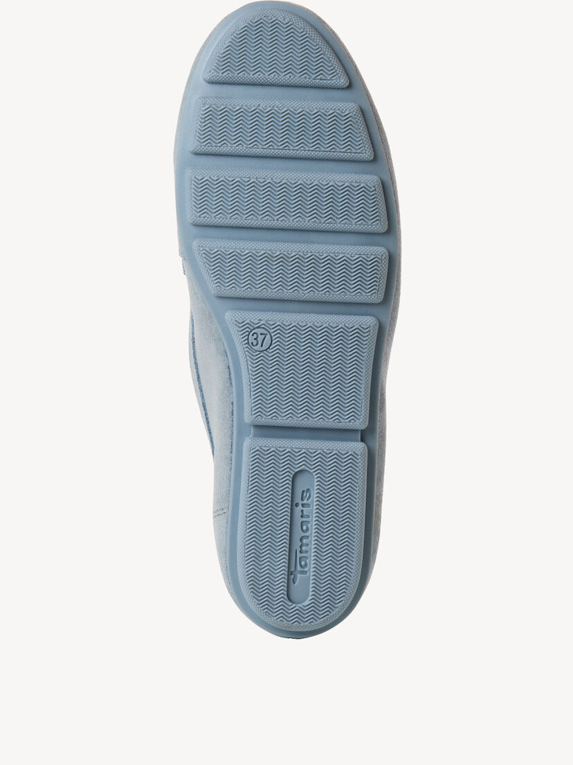 Leren Instappers - blauw, LIGHT BLUE UNI, hi-res