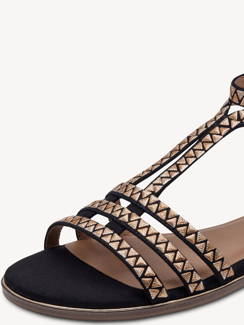 Sandaal, BLACK/GOLD, hi-res