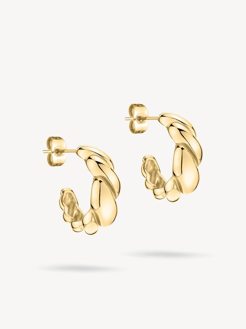 Creole earring - gold, gold, hi-res