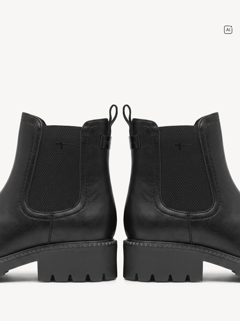 Chelseaboot - zwart, BLACK, hi-res