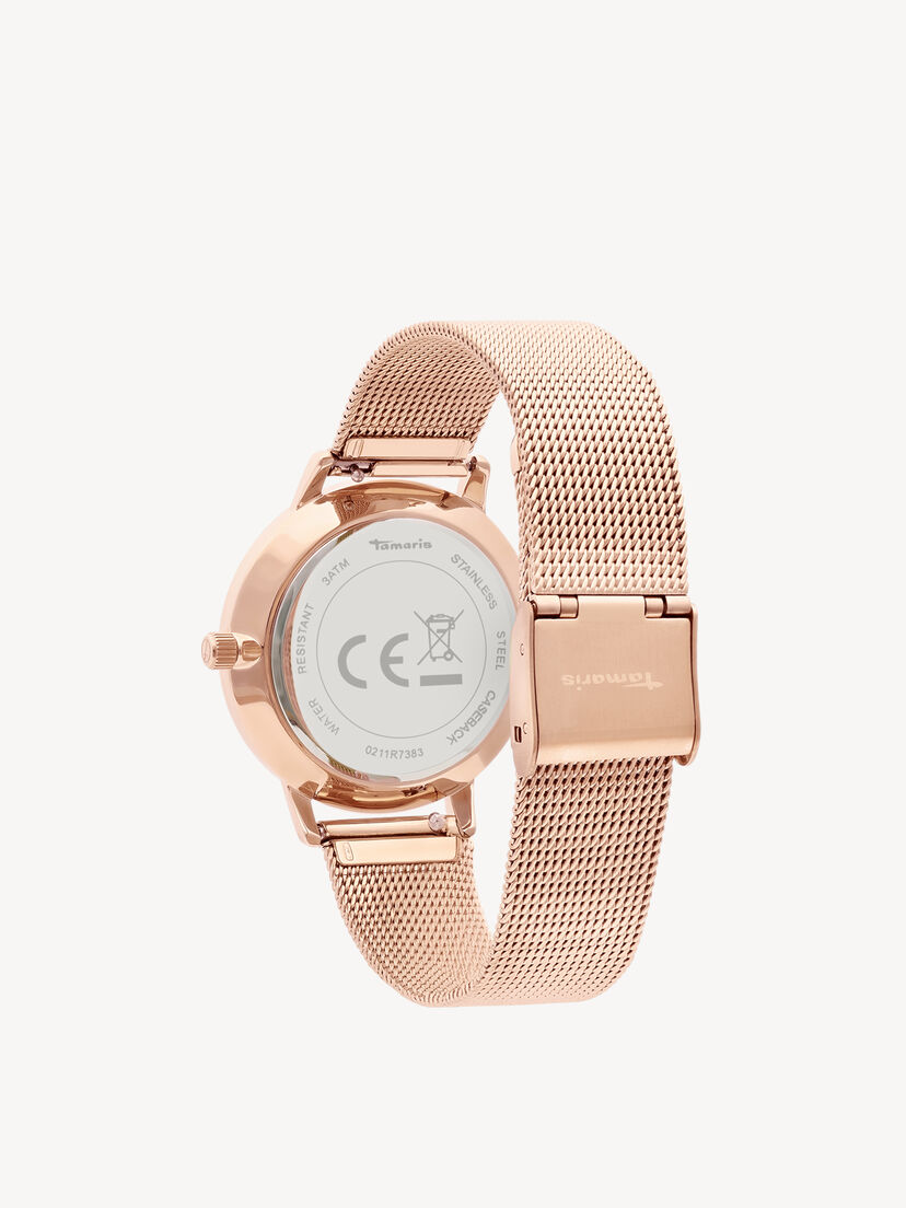 Horloge - rosegoud, ros&eacute;gold-silber sunray, hi-res