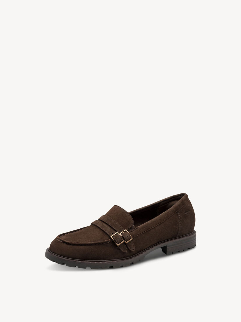 Leren Instappers - bruin, MOCCA SUEDE, hi-res