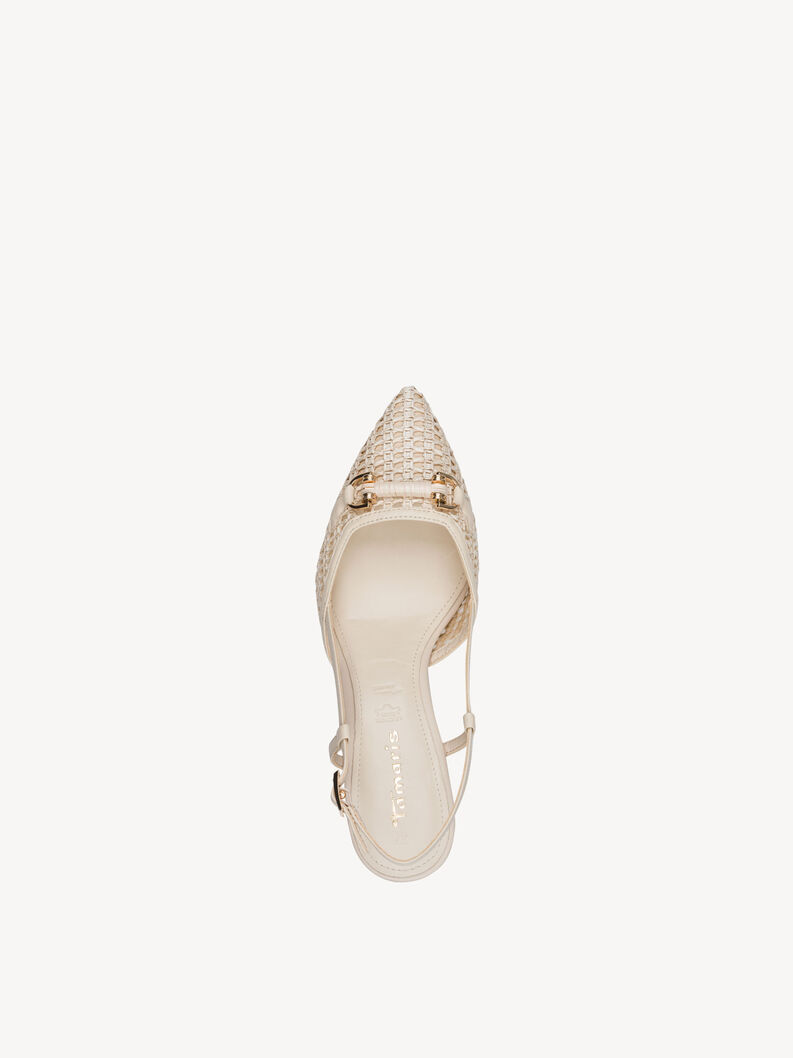 Sling pumps - beige, 418, hi-res