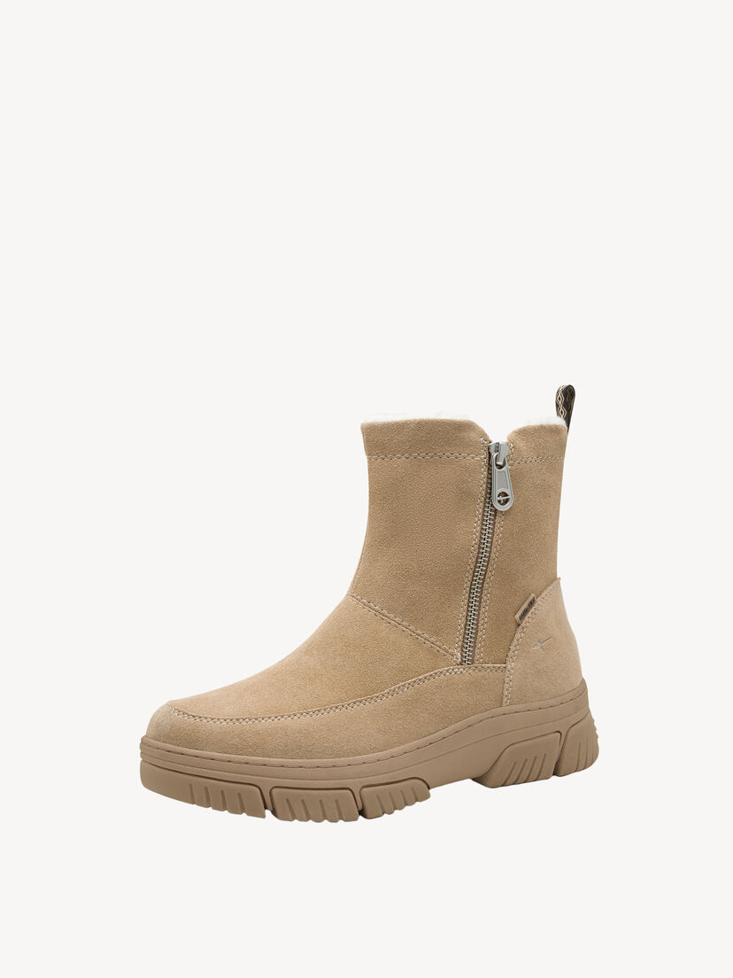 Leren Enkellaarsje - bruin warme voering, 310, hi-res