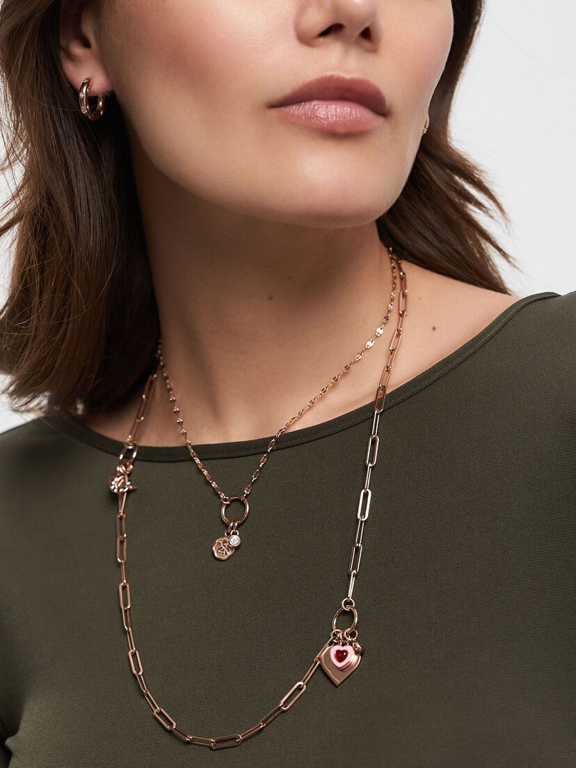 Halskettinge - rosegoud, ros&eacute;gold, hi-res