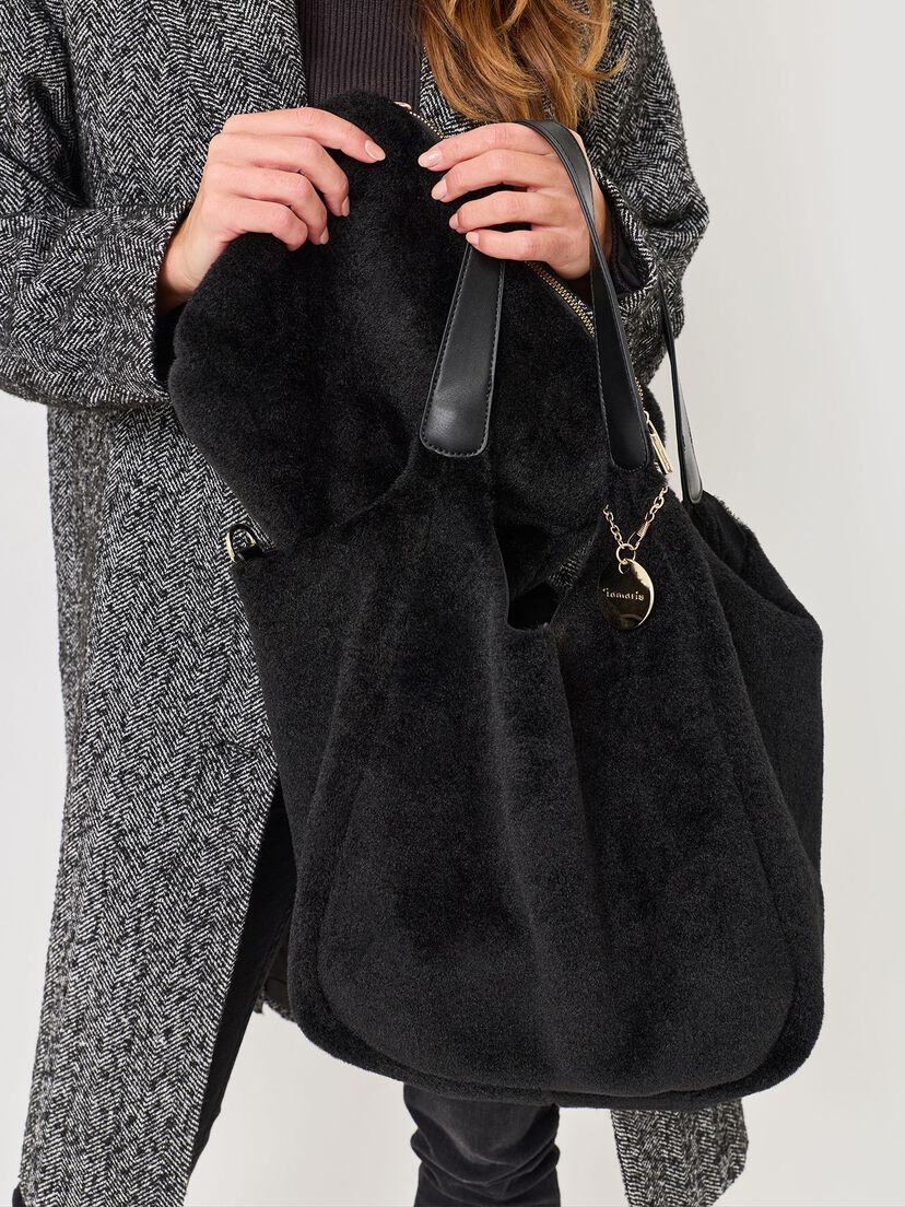 Shopper - zwart, black, hi-res