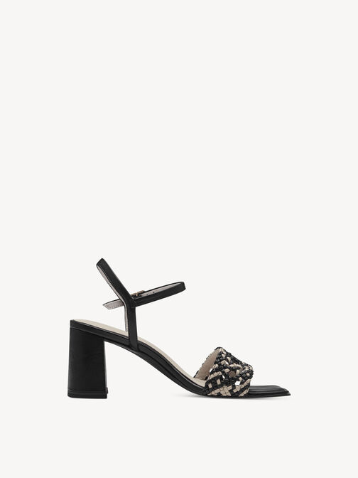 Heeled sandal, BLACK COMB, hi-res