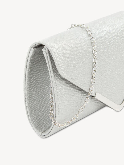 Clutch, silver metallic, hi-res