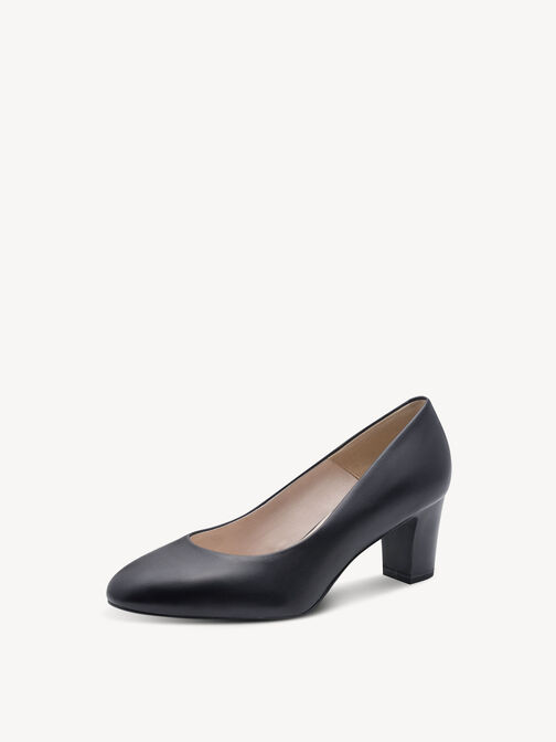 Escarpin, NAVY LEATHER, hi-res