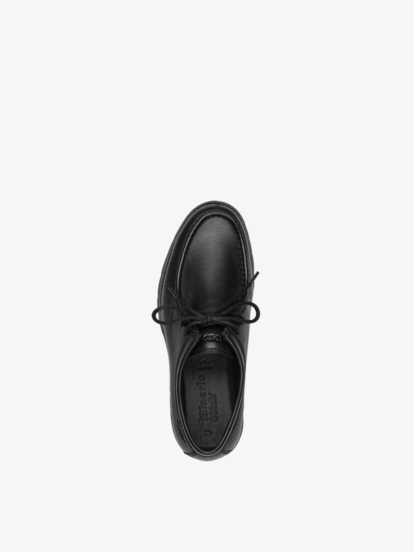 Leren Lage schoen - zwart, BLACK, hi-res