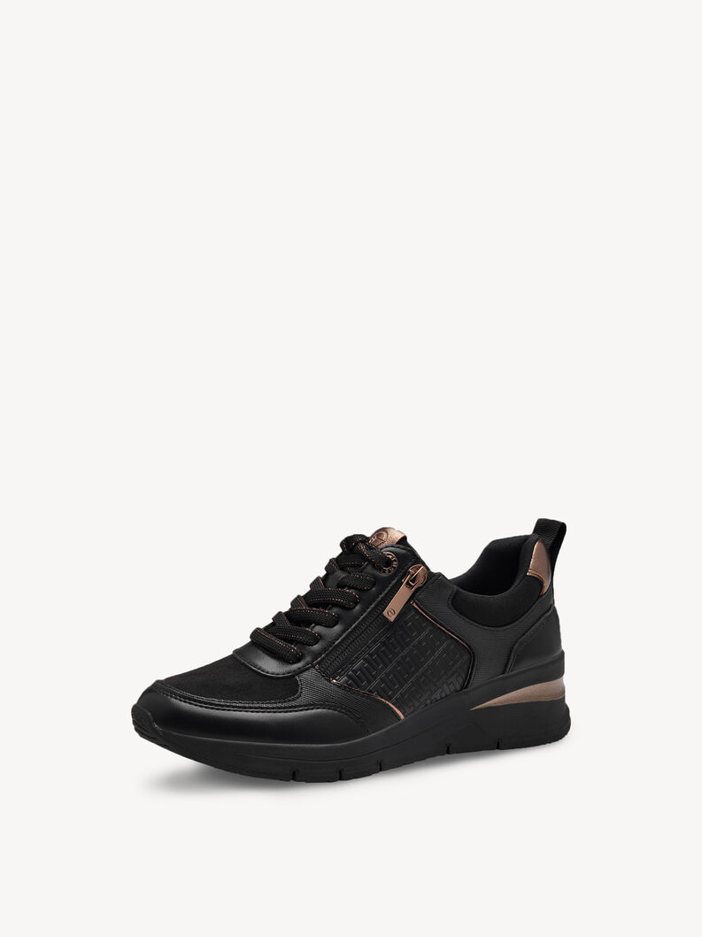 Sneaker - zwart, BLACK/COPPER, hi-res