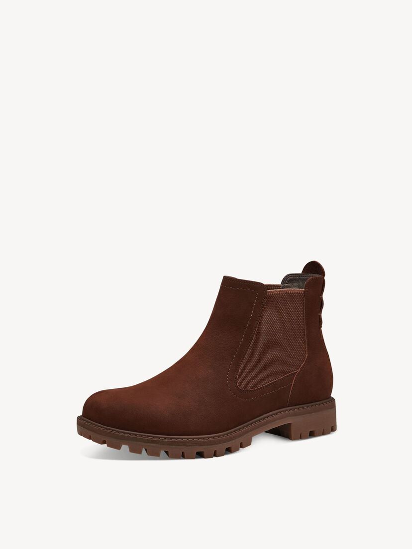Leren Chelseaboot - bruin, MAROON, hi-res