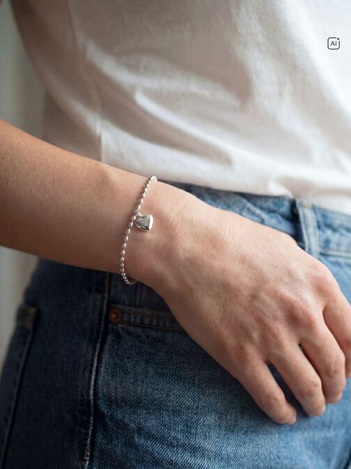 Armband, zilver, hi-res