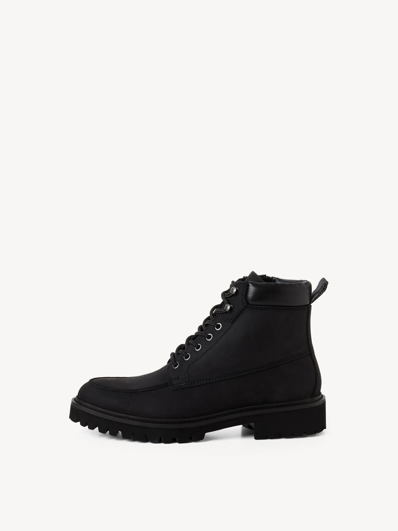 Leather Bootie - black, BLACK, hi-res