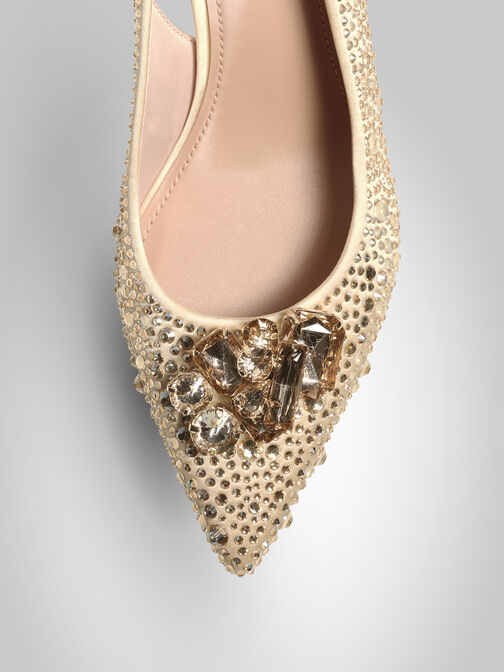 sling pumps, CHAMPAGNE, hi-res