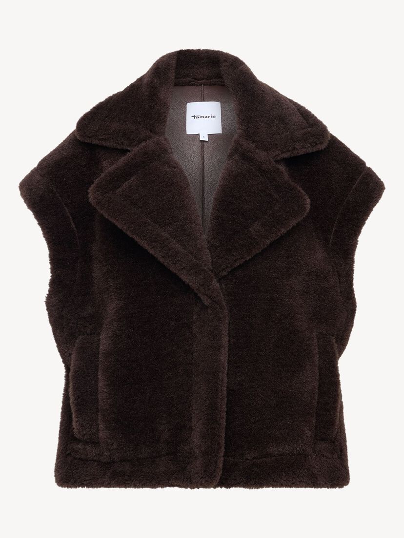 Teddyvest - bruin, Mol&eacute;, hi-res