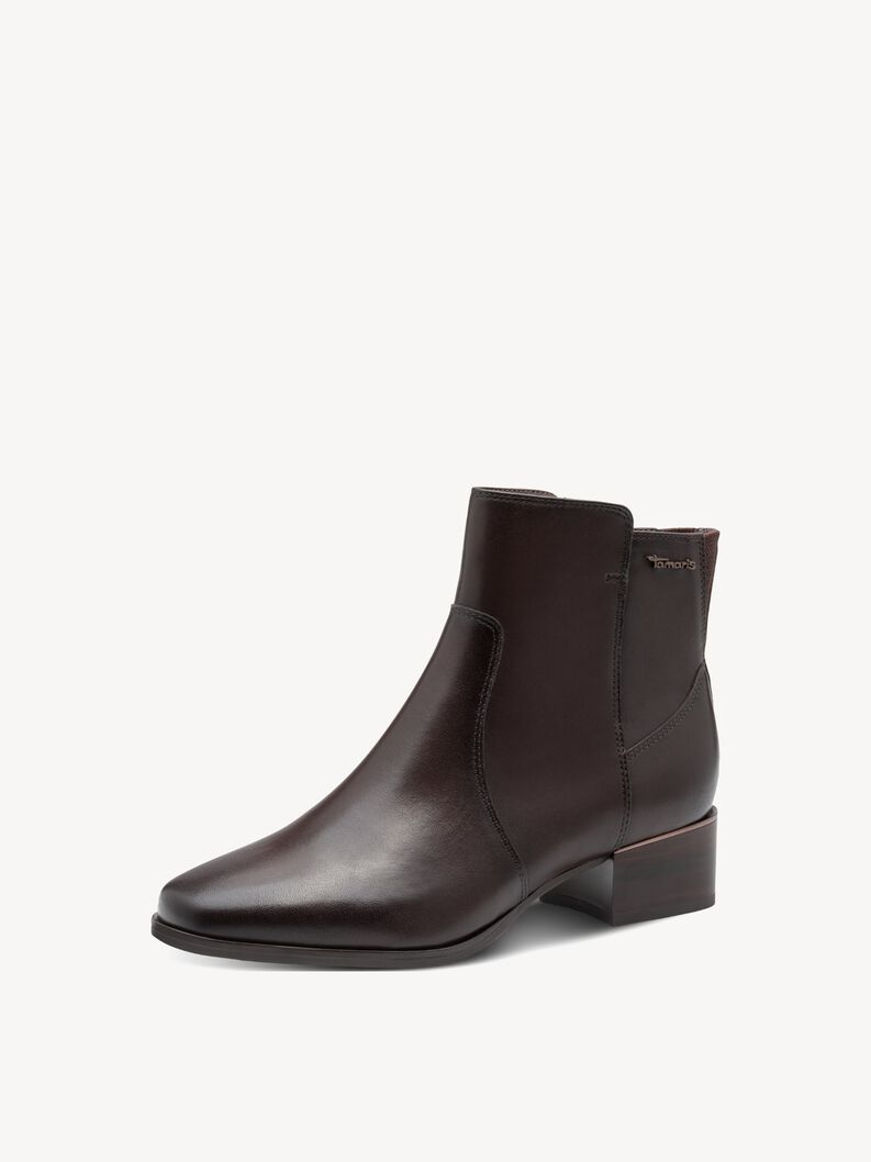 Bottine en cuir - marron, ESPRESSO, hi-res