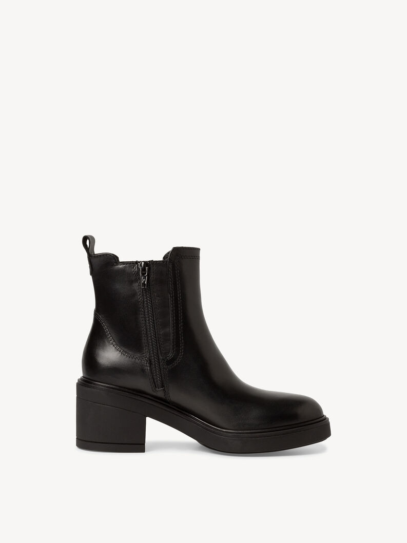 Leder Chelsea Boot - schwarz, BLACK, hi-res